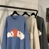 Pulls pour hommes coréen Kawaii hiver pull dessin animé japonais imprimé Y2k pulls surdimensionnés femmes tricotées pour hommes vêtements