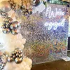 Background Material Birthday Party Decorations Glitter Curtain Backdrop 2m Length Shimmer Wall Backdrop Bachelorette Wedding Decoration Sequin Wall YQ231003