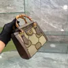Totes ontwerper Diana Bag Women Luxurys Bamboo Tote Bags Mens Winkelen Handtassen Crossbody Schouder Wallet Clutch Woman Purse 2212211D