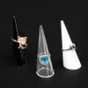 20pcs çok moda popüler mini mücevher parmak yüzüğü tutucu üçgen koni takı ekran raf rafı standı201j