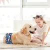 Dog Apparel Pet Menstrual Pants Cute Cartoon Patterns Diapers Reusable High Absorbency Physiological Supply