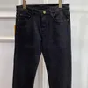 Herren-Jeans für Herren, Designer-Luxus, Herbst und Winter, einfach, High-End-Modemarke, schwere Handwerkswäsche, europäische Ware, elastisch, schmale Passform, kleines Bein HK81