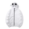 Cross border foreign trade trend brand autumn and winter new men and women's couples circular lenses zipper hooded sweater top wholesale L