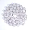 Xingguang Projekt mody Pure 925 Srebrny łańcuch kulki szerokość 8 mm 10 mm moissanite Diamentowy Diamentowy Łańcuch Link Link 18.