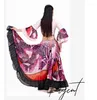 Stage Wear 720 Degree Colorful Butterfly Tribal Style Dance Performance Skirt