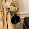 TOTES NIEUWE PLUSH TAG 2021 Winter Winter Women Fashion Handtassen Cloud Faux bont Purse Fashion Casual All-match damesschoudertas Fluffy Bag 240407