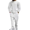 Tracksuits masculinos 2023 moda primavera e outono conjunto de duas peças calças de mangas compridas lazer roupas esportivas atacado