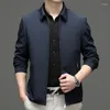 Men's Jackets Top Grade Business Casual 2023 Arrivals Spring Autumn Fashion Turn Donw Collar Techwear Brnad Male Coat