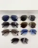 새로운 패션 디자인 클래식 조종사 선글라스 50130U 금속 프레임 컷 렌즈 이중 해상 로프 사원 아방가르드 스타일 야외 UV400 보호 안경