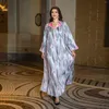 Etnische kleding Jalabiya Abaya's voor dames Dubai-avondjurk Gedrukt Abaya Moslim Marokkaanse Kaftan Saoedi-Arabië Turkije Islamitisch Bescheiden