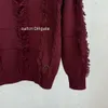 5A Designer-Herren-Kapuzenpullover, klassischer Hardware-Buchstabe, Show-Stil, Quaste, Wollmischung, gestricktes Sweatshirt, langärmlig, mit Kapuze, Rundhalspullover, Herren-Damen-Top