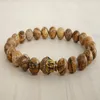 SN0231 Fashion Men's Bracelet Buddha Wrap Bracelet Jasper Beaded Stretch Bracelet Black Onyx bracelet 287x