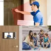 Doorbells New 3.5 Inch Peephole Digital Doorbell Camera 120 Degree Angle Peephole Viewer Smart Home Outdoor Cat Eye Visual Doorbell YQ2301003