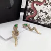 Boucles d'oreilles de luxe en diamant et or pour femmes, Design d'animaux, lettre G, cadeau de charme