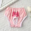 Vêtements pour chiens Impression de fraises Couches de chat Pantalon physiologique Chiot Femme Culotte Shorts Pantalon menstruel pour chiens Empêcher l'énurésie nocturne