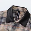 Chemises décontractées pour hommes de haute qualité cravate teint chemise à carreaux manteau hommes et femmes à manches longues veste multi-poche