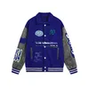 College Jacket Heren Designer Jacket Heren Dames Baseball Jacket Alfabet Geborduurde Jas Straatpersoonlijkheid Vest met knoopsluiting kledingmaat M-XXL