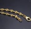 Kedjor Pure 18K Yellow Gold Chain Men Women Anchor Link Halsband 11-12G 27.5 tum