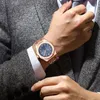 Andra klockor Poedagar Luxury Business Watch for Man Sport rostfritt stål Män tittar på vattentätt lysande datum Mänklockor kvartsklocka Reloj 230928