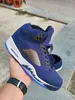 2024 New Midnight Navy 5S Burgundy Basketball Shoes 4s Vivid Sulfur Pine Green Militar