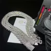 marca moda donna argento sterling 925 Vvs Moissanite catena ghiacciata collana di diamanti catene per donna uomo tennis