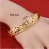 24K Golden Brief Shinning Star Gold Color Adjustable Bangles Bracelet Jewelry310L