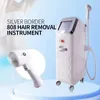 Vertical 10,4 pouces écran argent glace indolore point de congélation épilateur salon de beauté instrument 808nm diode laser cheveux enlever la machine