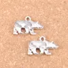 34pcs Antique Silver Bronze Plated bear california state flag Charms Pendant DIY Necklace Bracelet Bangle Findings 24 15mm284I