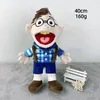 Dockor Jeffy Hand Puppet Cartoon Plush Toy fylld docka mjuk figur Sleeping Pillow Education Toy Playhouse