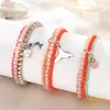 Braccialetti con ciondoli Boemia Perline colorate Bracciale Set per le donne Estate Multi strato fatto a mano Catena di perline Braccialetto Boho Gioielli etnici Gif