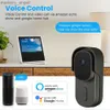 Sonnette de porte Avatto Tuya Smart Video Door Shelt with Camera 1080p 170 Ultra Wide View Angle WiFi Video Doorbell fonctionne pour Alexa / Home YQ2301003