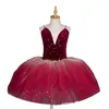 Stage Wear Jupe de ballet professionnelle pour enfants Vêtements de performance Étudiant Danse moderne Longue gaze Filles Fluffy Ga