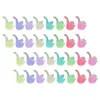 Garden Decorations 32pcs Adorable Mini Swan Statue Decoration Widely-used Resin Craft Landscaping Decor