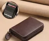 Wallets Men's Soft Leather Large Capacity Anti Degaussing Organ Compact Card Holder Thin Driver's License