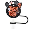 Partihandel halloween sugrör toppers cap 10mm stor storlek pvc sugrör damm plugg bröllop julfest dekoration