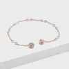 Bracelet Swarovskis Designer Luxe Mode Femmes S925 Nouvelle Boucle Magnétique Invisible Bracelet Femme Polyvalent Handwear Simple Édition Coréenne