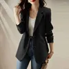 Damskie garnitury Spring Pink Sull Juck For Women 2023 Autumn Korean Style High Sense Casual Small Blazer Feminino