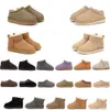 Stivali per bambini pantofole Tasman ugg diapositive in pelliccia Australia pantofola Tazz ultra mini stivale con plateau slip-on les petites misto lana scamosciata comfort inverno scarpe uggskids firmate