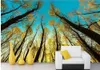 Wallpapers Home Decoration Custom 3d Wallpaper Sunset Forest TV Backdrop Wall Mural Po