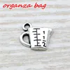 MIC 200st Ancient Silver Zink Eloy Measuring Cup Charm Pendants 14x 13 5mm DIY Jewelry A-105280D