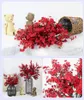 Decorative Flowers 3PCS Artificial Cherry Blossoms Branch Silk Baby's Breath Gypsophila For Wedding Home Table DIY Decoration