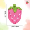 Hair Accessories 24pc/lot Cute Baby Strawberry Clips Girls SOlid Fabric Bow Hairpins For Kids Headwear Wholesale