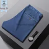 Herren Jeans Sommer Natürliche Lyocell Business Jeans Männer Dünne Klassische Stretch Gerade Büro Denim Hosen Männliche Marke Hosen Plus Größe 40 42L231003