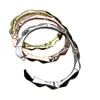 Charm Women Jewelry Sier Bangle Prosta wszechstronna kolorowa fala łącza moda i elegancka projektant cudowna wspaniała bransoletka dama