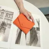 Carteras Cuero genuino Pequeño sobre plegable Diseñador Monedero Monedero de lujo para mujeres