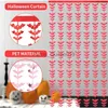 مادة خلفية 1x2m Happy Halloween Backdrop Fringe Bat Curtain Banting Banner Party Garland Decoration Party Supplies YQ231003