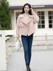 Casual Dresses Reverse Season Double Sided Cashmere Coat Kvinnor Kort 2023 Liten doftdräkt avancerad ylle