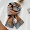 Scarves Women Winter Check Plaid Cashmere Feel Scarf Shawl Female Fashion Warm Pashmina Wraps Bufandas British Style 2023