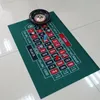 Outdoor Games Activities Double-Sided Poker Game Mat Craps Table Blackjack Casino Felt Roll-up Casino Roulette Tabletop Mat For Party Bar Board Game 230928