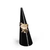 20pcs çok moda popüler mini mücevher parmak yüzüğü tutucu üçgen koni takı ekran raf rafı standı201j